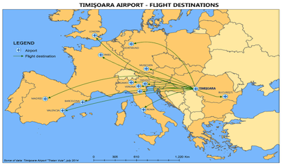 Image result for tIMISOARA/traian vuia international airport/flights/map